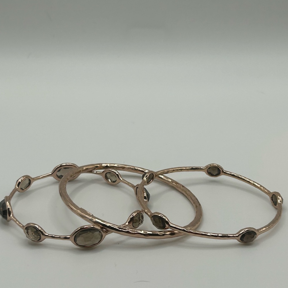 Ippolita Rose Gold Bangle Trio - Picture 8 of 9